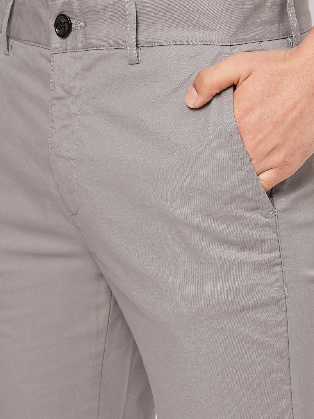 Buy Men Grey Slim Fit Stripe Casual Trousers Online - 805672 | Allen Solly